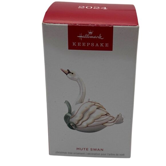 Vtg 2024 Hallmark Keepsake Ornament Mute Swan Beauty of Birds QGO2564 - Picture 3 of 15